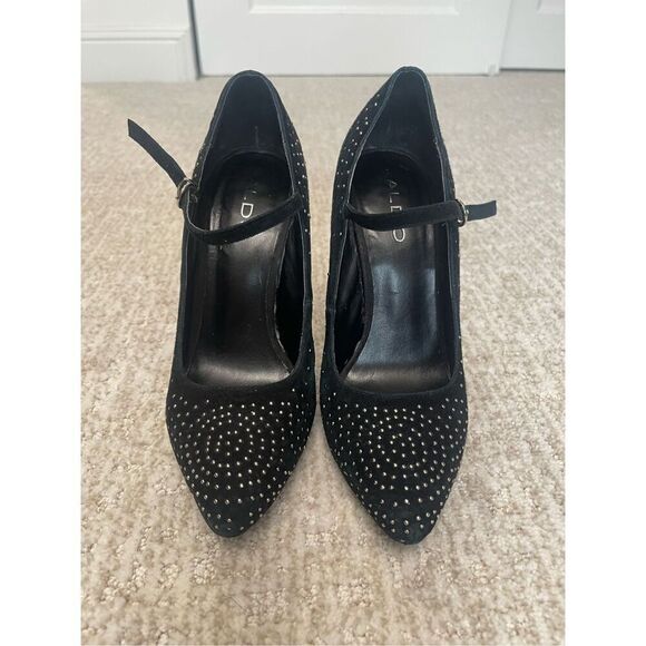 Aldo Suede Heels Size 8 - Picture 3 of 6